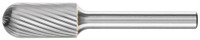 PFERD 24461 Carbide Bur | SCTI SC-5 | Cylindrical Shape C with Radius End | 1/4" Shank | Single Cut