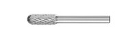 PFERD 24412 Carbide Bur | SCTI SC-2 | Cylindrical Shape C with Radius End | 1/4" Shank | Double Cut