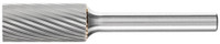 PFERD 24101 Carbide Bur | SCTI SA-5 | Cylindrical Shape A with Plain End (Uncut) | 1/4" Shank | Single Cut