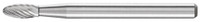 PFERD 23402 Carbide Bur | SCTI SH-41 | Flame Shape H | 1/8" Shank | Double Cut