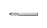 PFERD 24398 Carbide Bur | SCTI SC-1 | Cylindrical Shape C with Radius End | 1/4" Shank | STEEL Cut