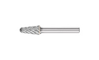PFERD 25158 Carbide Bur | SCTI SL-3 | 14 Degree Taper Shape L with Radius End | 1/4" Shank | STEEL Cut