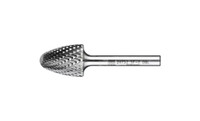PFERD 24752 Carbide Bur | 3/4" Diameter | SCTI SF-7 | Tree Shape F with Radius End | Double Cut
