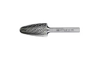PFERD 24772 Carbide Bur | 3/4" Diameter | SCTI SF-15 | Tree Shape F with Radius End | Double Cut