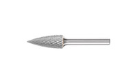 PFERD 24822 Carbide Bur |1/2" Diameter | SCTI SG-13 | Tree Shape G with Pointed End | Double Cut