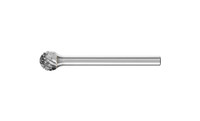 PFERD 24543 Carbide Bur | 1/4" Diameter | SCTI SD-1 | Ball Shape D | Diamond Cut