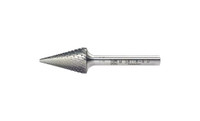 PFERD 25253 Carbide Bur | 5/8" Diameter | SCTI SM-6 | Cone Shape M with Pointed End | Diamond Cut