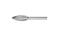 PFERD 28004 Carbide Bur | 1/2" Diameter | SCTI SH-5 | Flame Shape H | OMNI Cut