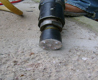 CS Unitec 150.532 Pneumatic Pole Scabbler | 1,300 BPM | VL LRS55 with 5-Point Scabbler Head