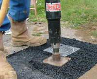 CS Unitec 150.5021 Long Handle Pneumatic Pole Tamper | 1,100 BPM | LPS55 with 6" x 5" Compactor Foot