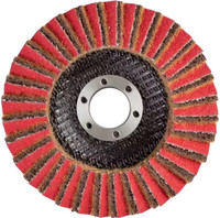 PFERD 43297 Polivlies Non-Woven Flap Disc | 7/8" Arbor Hole | 4-1/2" Diameter | 13,300 RPM | 100 C Grit Size | Box of 5