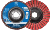PFERD 43298 Polivlies Non-Woven Flap Disc | 7/8" Arbor Hole | 4-1/2" Diameter | 13,300 RPM | 180 M Grit Size | Sold by Box of 5