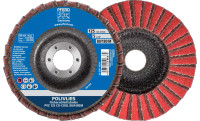 PFERD 43300 Polivlies Non-Woven Flap Disc | 7/8" Arbor Hole | 5" Diameter | 12,200 RPM | 100 C Grit Size | Sold by Box of 5