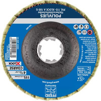 PFERD 43303 Polivlies AO Flap Disc | 7/8" X-Lock | 4-1/2" Diameter | 13,300 RPM | 100 C Grit Size | Sold by Box of 5