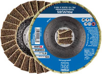PFERD 43306 Polivlies AO Flap Disc 5/8-11" X-Lock | 5" Diameter | 12,200 RPM | 100 C Grit Size | Sold by Box of 5