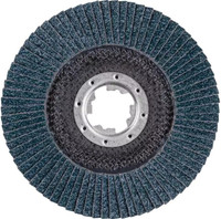 PFERD 60765 Polifan Flap Disc | 7/8" X-Lock | 5" Diameter | 12,200 RPM | 60 Grit Size | Sold by Box of 10