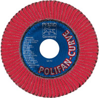 PFERD 67364 Polifan Flap Disc | 7/8" Arbor Hole | 5" Diameter | 12,200 RPM | 60 Grit Size | Sold by Box of 10