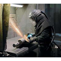 Dynabrade 53282 9" Right-Angle Depressed Center Wheel Grinder | 2.8 HP | 6,500 RPM | Non-Vacuum | Adjustable Exhaust