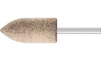 Pferd 35112 A11 Resin Mounted Point | 1/4" Shank | Aluminum Oxide 30 Grit | Inox | 7/8" Point Diameter | Box of 10