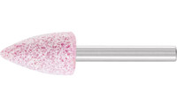 Pferd 30013 A12 Vitrified Mounted Point | 1/4" Shank | Ceramic Oxide 60 Grit | Tough | 11/16" Point Diameter | Box of 10