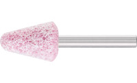 Pferd 30007 A5 Vitrified Mounted Point | 1/4" Shank | Ceramic Oxide 60 Grit | Tough | 3/4" Point Diameter | Box of 10