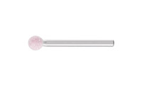 Pferd 32827 B125 Vitrified Mounted Point | 1/8" Shank | Aluminum Oxide 100 Grit | Steel Edge | 1/4" Point Diameter | Box of 10