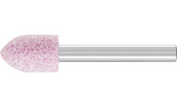 Pferd 32310 B42 Vitrified Mounted Point | 1/8" Shank | Aluminum Oxide 46 Grit | Steel Edge | 1/2" Point Diameter | Box of 10