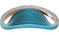 Pferd 49684 1/4" x 12" Coated File Belt | Zirconia 80 Grit | Box of 50