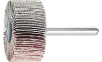 Pferd 45237 1-1/2" x 1" Mounted Flap Wheel | 1/4" Shank | 23,000 Max. RPM | Aluminum Oxide 320 Grit | Box of 10