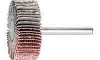 Pferd 45245 1-1/2" x 1/2" Mounted Flap Wheel | 1/4" Shank | 23,000 Max. RPM | Aluminum Oxide 60 Grit | Box of 10