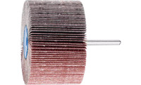 Pferd 45215 3" x 2" Mounted Flap Wheel | 1/4" Shank | 6,000 Max. RPM | Aluminum Oxide 80 Grit | Box of 10