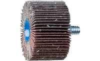 Pferd 45341 1-1/2" x 1" Quick Change Flap Wheel | 1/4-20" Thread | 23,000 Max. RPM | Aluminum Oxide 80 Grit | Box of 10