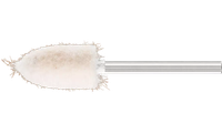 Pferd 48571 3/8" x 3/4" Polishing Felt Point | Conical Pointed Shape | 47,500 Max. RPM | 1/8" Shank Diameter | 1-5/8" Shank Length | Medium Grade | Sold by Box of 10