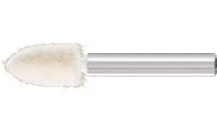 Pferd 48572 3/8" x 3/4" Polishing Felt Point | Conical Pointed Shape | 47,500 Max. RPM | 1/4" Shank Diameter | 1-5/8" Shank Length | Medium Grade | Sold by Box of 10