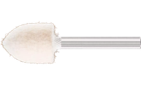 Pferd 48576 3/4" x 1" Polishing Felt Point | Conical Pointed Shape | 23,500 Max. RPM | 1/4" Shank Diameter | 1-5/8" Shank Length | Medium Grade | Sold by Box of 10