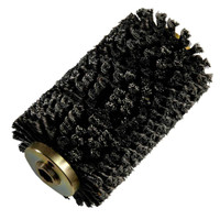 CS Unitec 320.962 8" Wide Drum Twisted Knot Wire Brush Assembly | For Model TFP 200