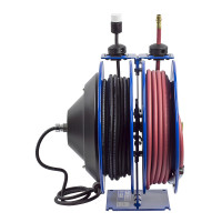 Coxreels C-L350-5012-A Dual Purpose Electric/Air Spring Rewind Reel | C Series | 3/8" Hose Diameter | 50' Hose Length | 300 Max PSI