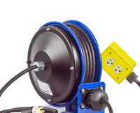 Coxreels PC10-3012-B Compact Efficient Heavy Duty Power Cord Reel | PC10 Series | 115 Volts | 30' Cord Length | 20 Amps