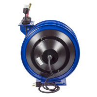 Coxreels C-L350-5012-B Dual Purpose Electric/Air Spring Rewind Reel | C Series | 3/8" Hose Diameter | 50' Hose Length | 300 Max PSI