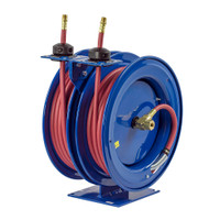 Coxreels C-MPL-325-325 Dual Purpose Spring Rewind Hose Reel | C Series | 3/8" Hose Diameter | 25' Hose Length | 3000 Max PSI | Less Hose
