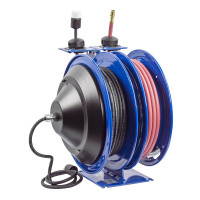 Coxreels C-L350-5016-F Dual Purpose Electric/Air Spring Rewind Reel | C Air-Electric Series | 3/8" Hose Diameter | 50' Hose Length | 300 Max PSI