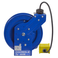 Coxreels PC24L-0012 Spring Rewind Power Cord Reel | PC Series | 115 Volts | 100' Cord Length | 25 Amps | Less Cord & Accessory