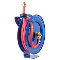 Coxreels SHFL-N-525 Heavy Duty Spring Rewind Hose Reel | SH-Fuel Series | 3/4" Hose Diameter | 25' Hose Length | 300 Max PSI | Less Hose