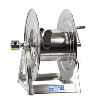 Coxreels 1175-6-100-SP Stainless Steel Hand Crank Hose Reel | 1175-SS Series | 1" Hose Diameter | 100 Hose Length | 3000 Max PSI