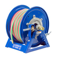 Coxreels 1275W-3-100-C Dual Hose Hand Crank Welding Reel | 1275W Series | 3/8" Hose Diameter | 100' Hose Length | 200 Max PSI