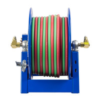 Coxreels 1275WT-3-100-C Dual Hose Hand Crank Welding Reel | 1275W Series | 3/8" Hose Diameter | 100' Hose Length | 200 Max PSI
