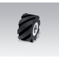 Dynabrade 15349 Contact Wheel Assembly | 2" Dia. x 1" W x 5/8" I.D. | Flat | 90 Duro Rubber