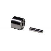 Dynabrade 11076 Contact Wheel Assembly | 7/16" Dia. x 3/8" W x 3/8" I.D. | Crowned | 70 Duro Rubber