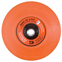Dynabrade 57543 Non-Vacuum Wet/Dry Sander Disc Pad | 6" Pad Size | 4,800 RPM | Hook-Face | Urethane | Short Nap