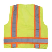 Radians SV6GS Type R Class 2 Two Tone Surveyor Solid/Mesh Safety Vest | Hi-Vis Green | Small Size | Each